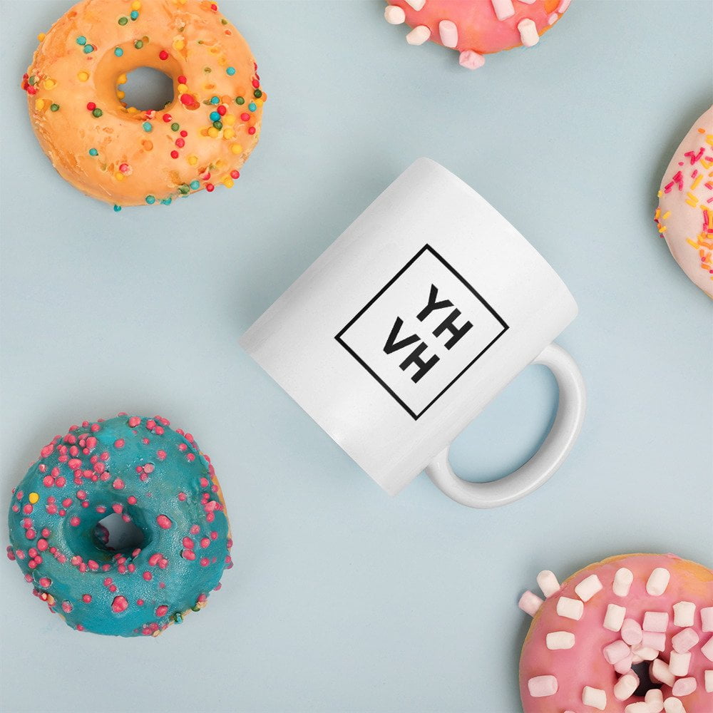 Regular Mug - With Black YHVH Print - Image 2