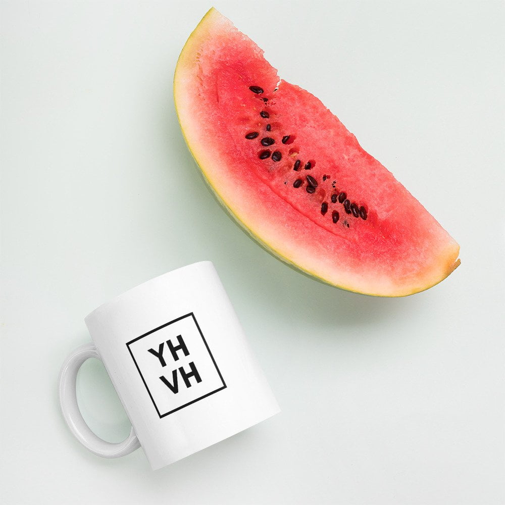 Regular Mug - With Black YHVH Print - Image 4