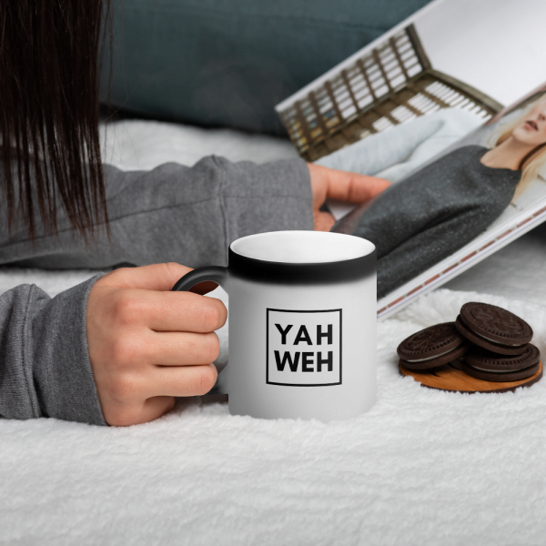 Heat Changing Mug - With Black YAHWEH Print