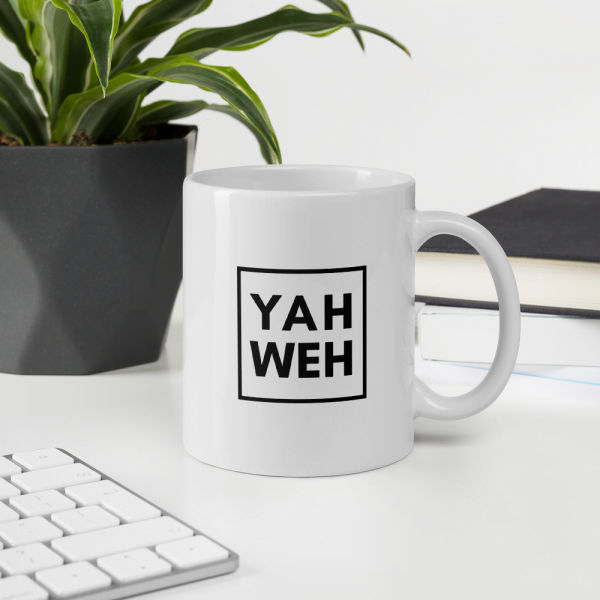 Regular Mug - With Black YAHWEH Print - Imagen 5