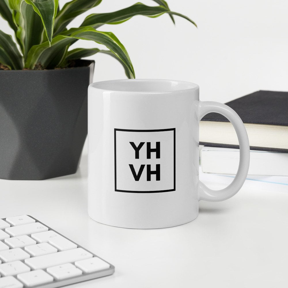 Regular Mug - With Black YHVH Print