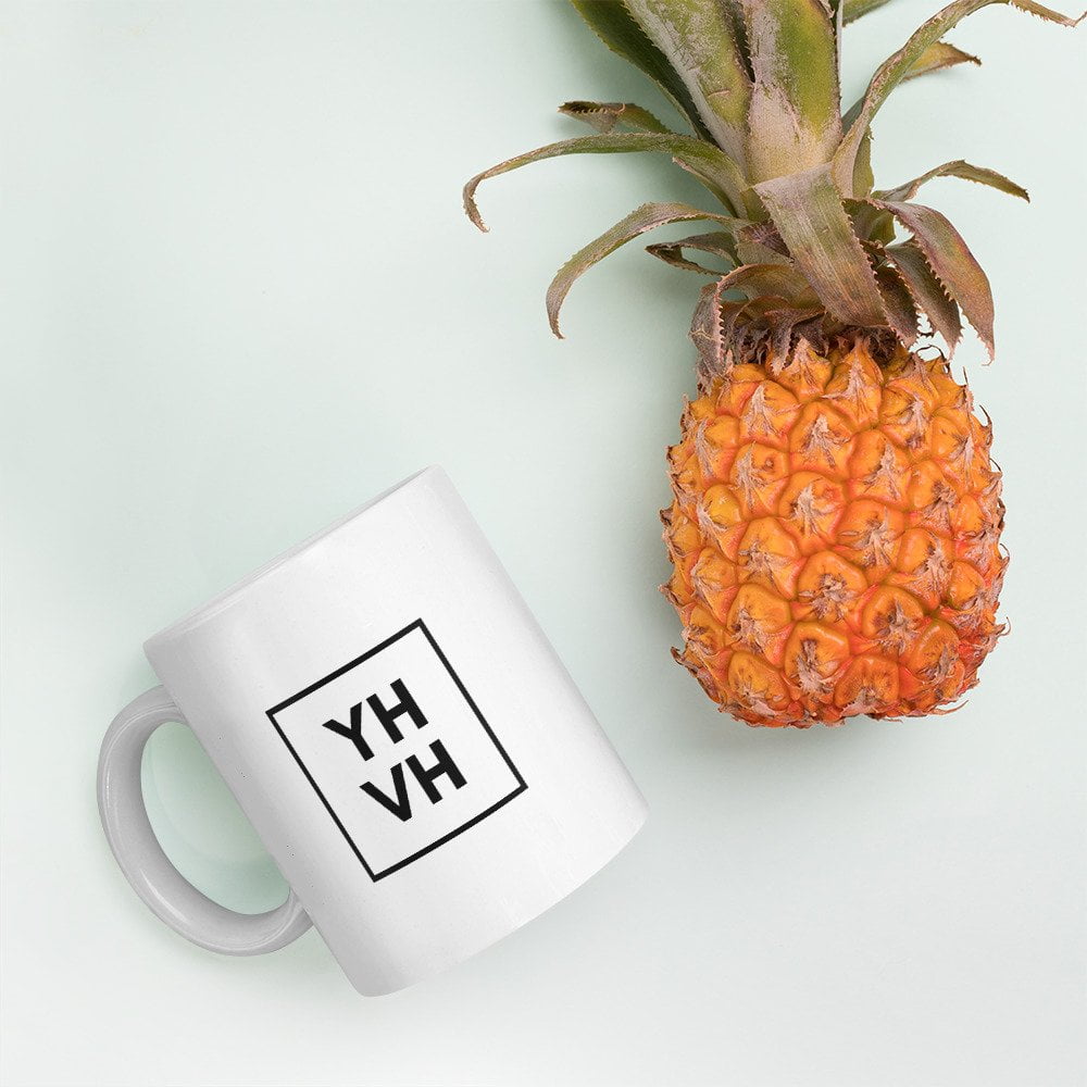 Regular Mug - With Black YHVH Print - Image 3