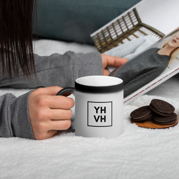 Heat Changing Mug - With Black YHVH Print