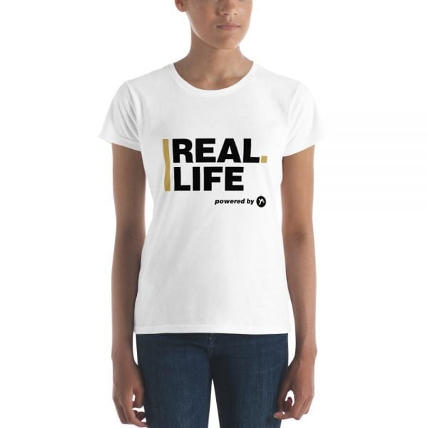 Women's Short Sleeve T-Shirt - In Christ Real Life - immagine 2