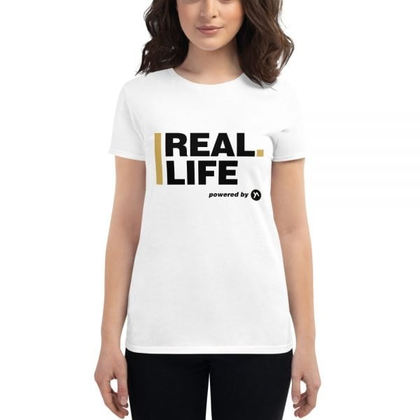 Women's Short Sleeve T-Shirt - In Christ Real Life - immagine 3