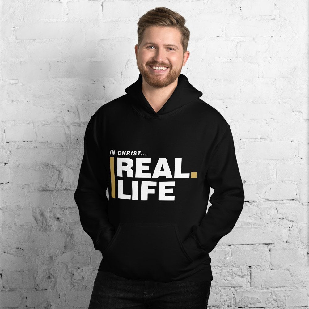 Unisex Hoodie – In Christ Real Life – Front Print - Image 2