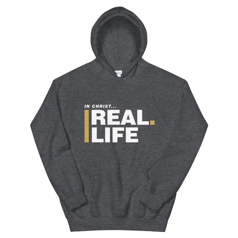 Unisex Hoodie – In Christ Real Life – Front Print - Image 6