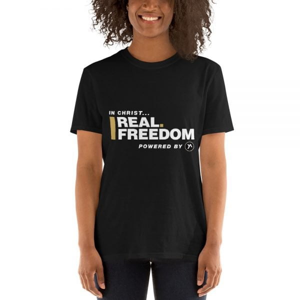 Short-Sleeve Unisex Disciple T-Shirt - In Christ Real Freedom - Imagen 2