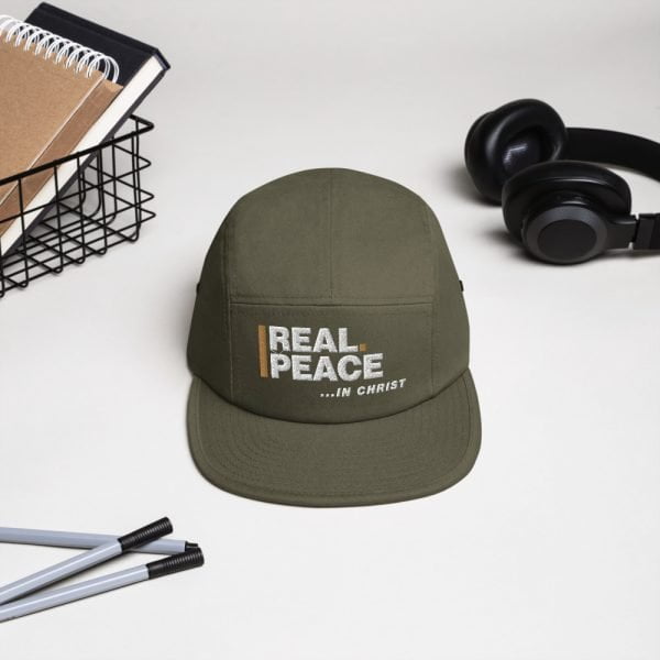 Five Panel Cap - Real Peace In Christ - Image 5