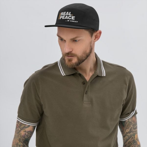 Five Panel Cap - Real Peace In Christ - Image 3