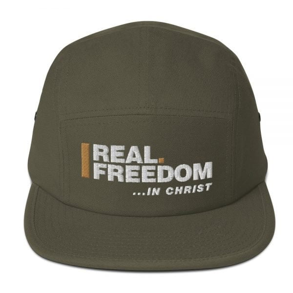 Five Panel Cap - Real Freedom In Christ - Image 2