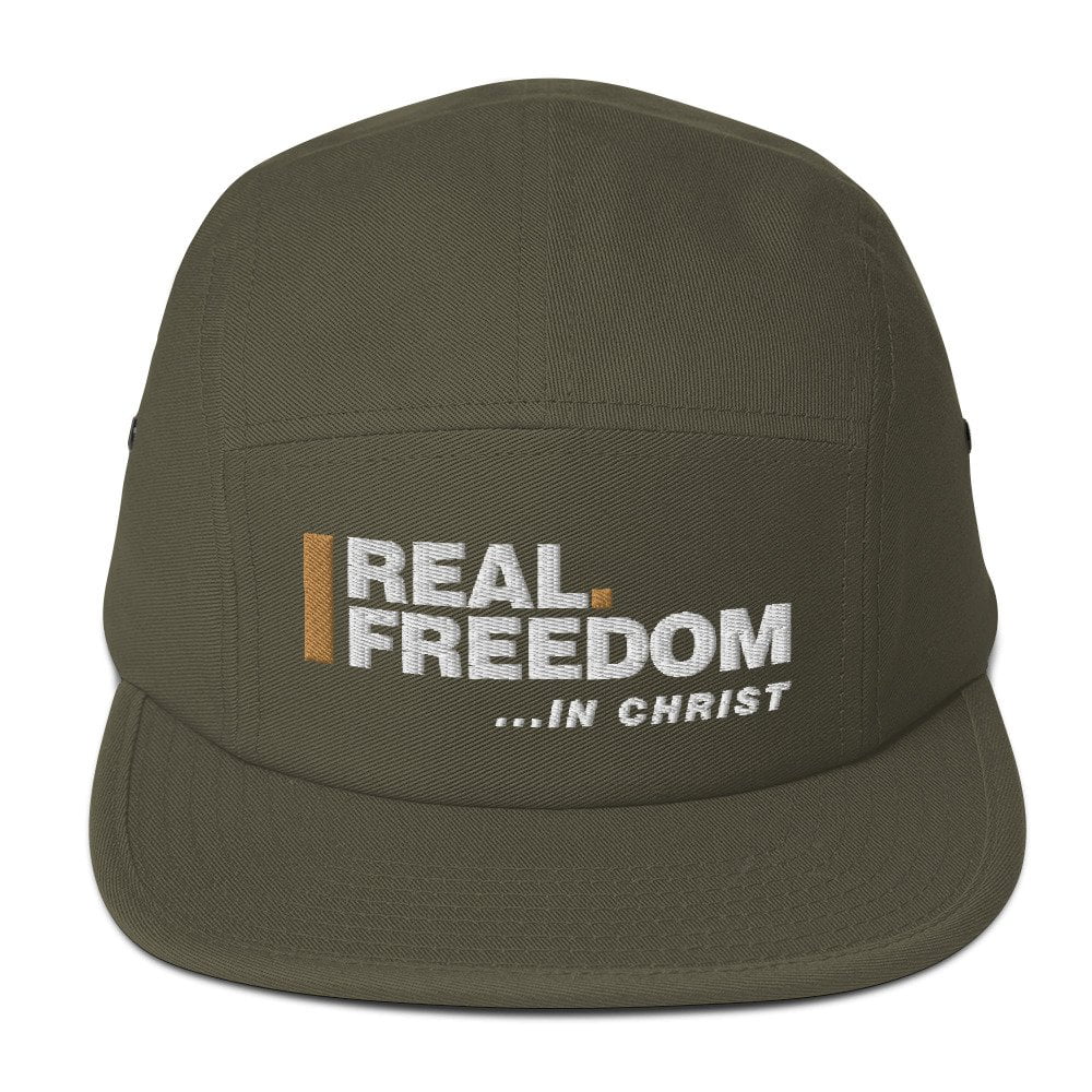 Five Panel Cap - Real Freedom In Christ - Image 2