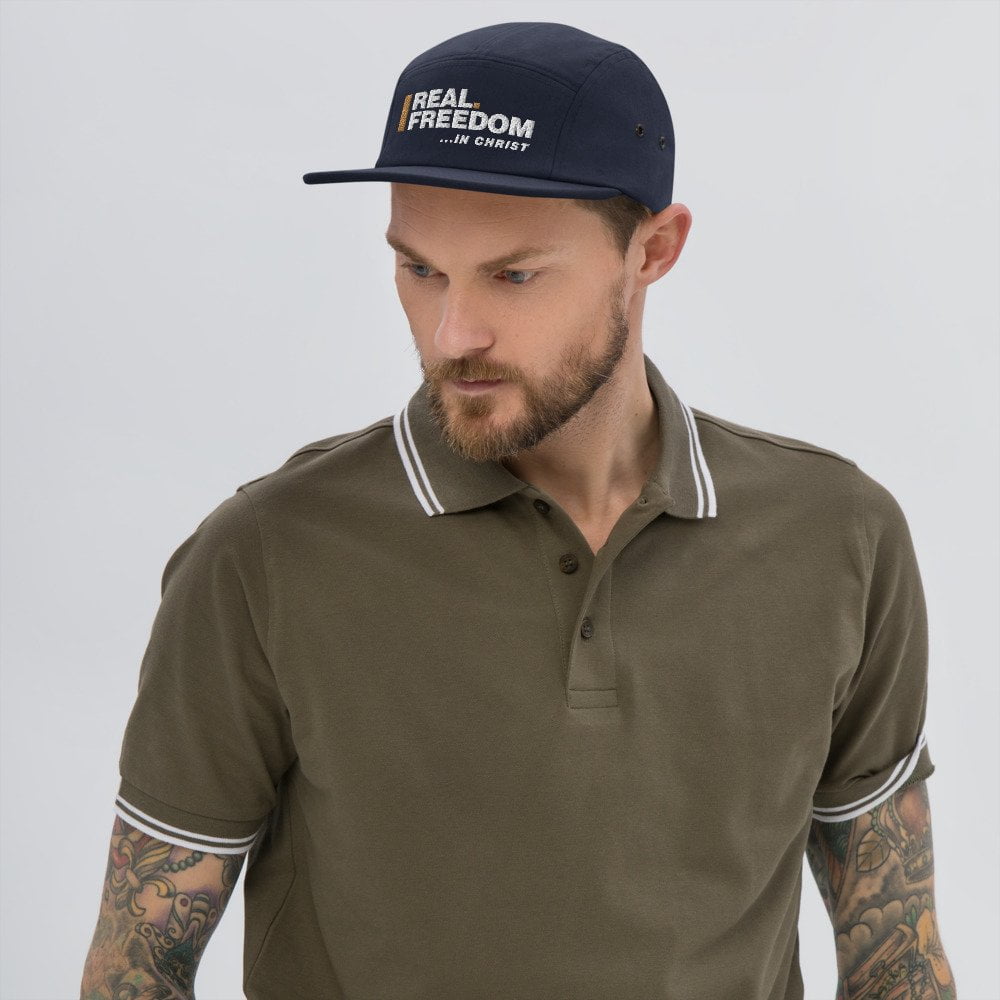 Five Panel Cap - Real Freedom In Christ - Image 6