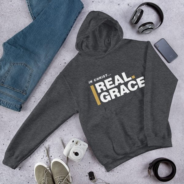 Unisex Hoodie - In Christ Real Grace – Front Only - Afbeelding 2