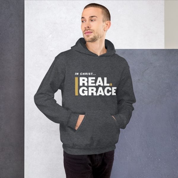 Unisex Hoodie - In Christ Real Grace – Front Only - Afbeelding 3