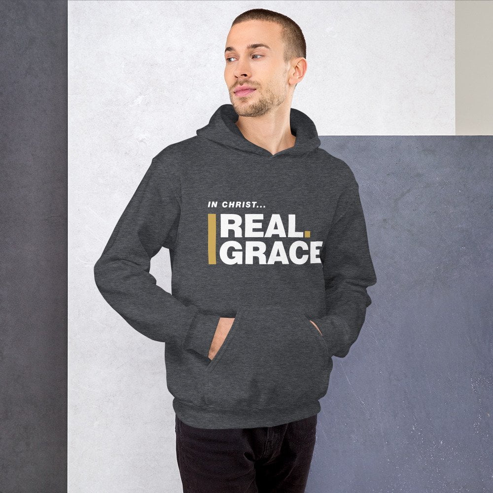 Unisex Hoodie - In Christ Real Grace – Front Only - Afbeelding 3