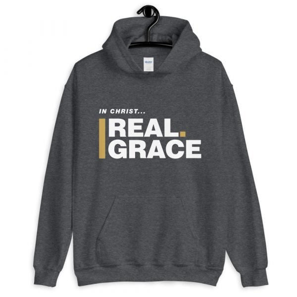 Unisex Hoodie - In Christ Real Grace – Front Only - Afbeelding 4
