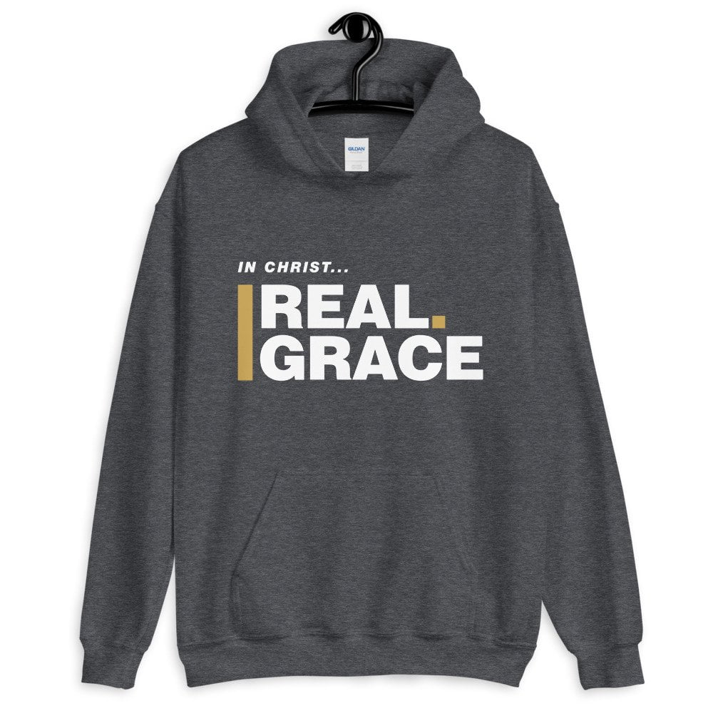Unisex Hoodie - In Christ Real Grace – Front Only - Afbeelding 4