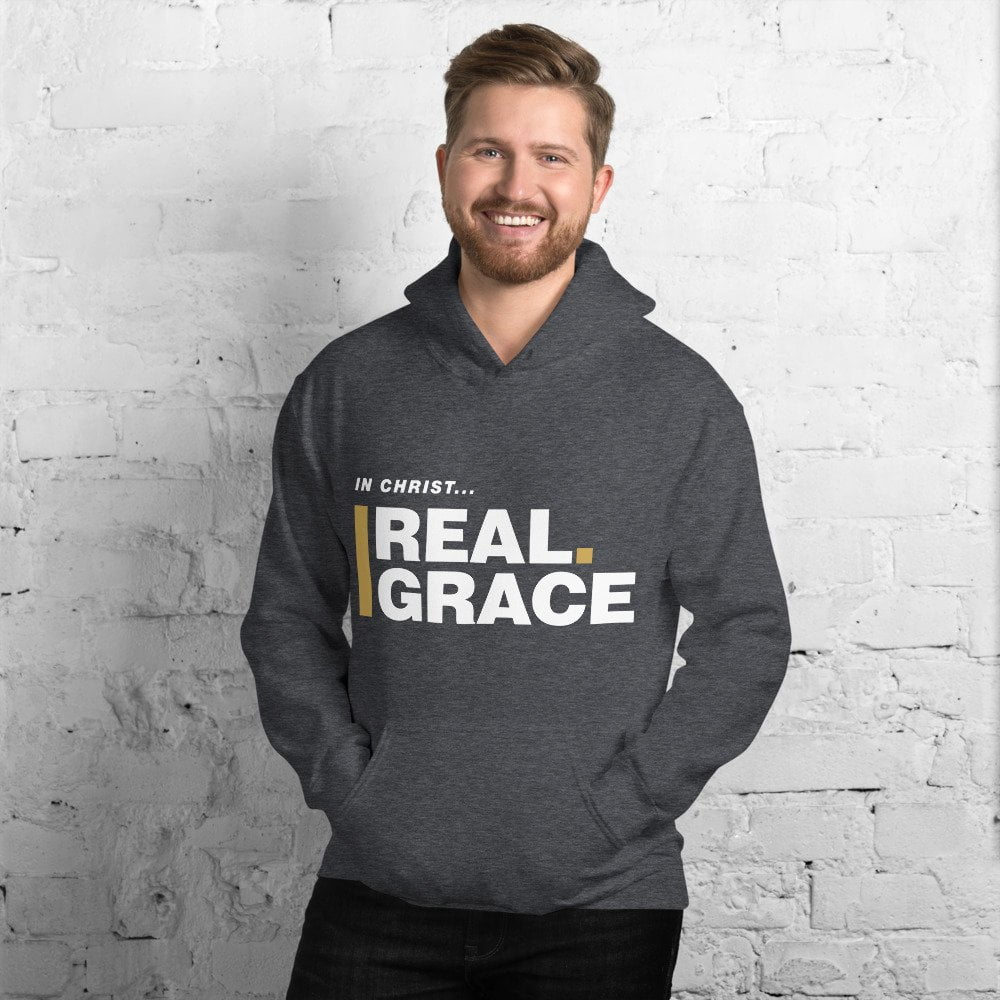 Unisex Hoodie - In Christ Real Grace – Front Only - Afbeelding 5