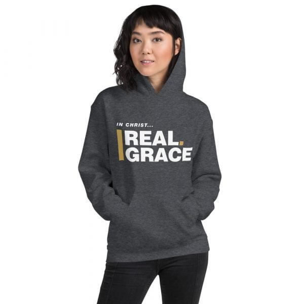 Unisex Hoodie - In Christ Real Grace – Front Only - Afbeelding 9