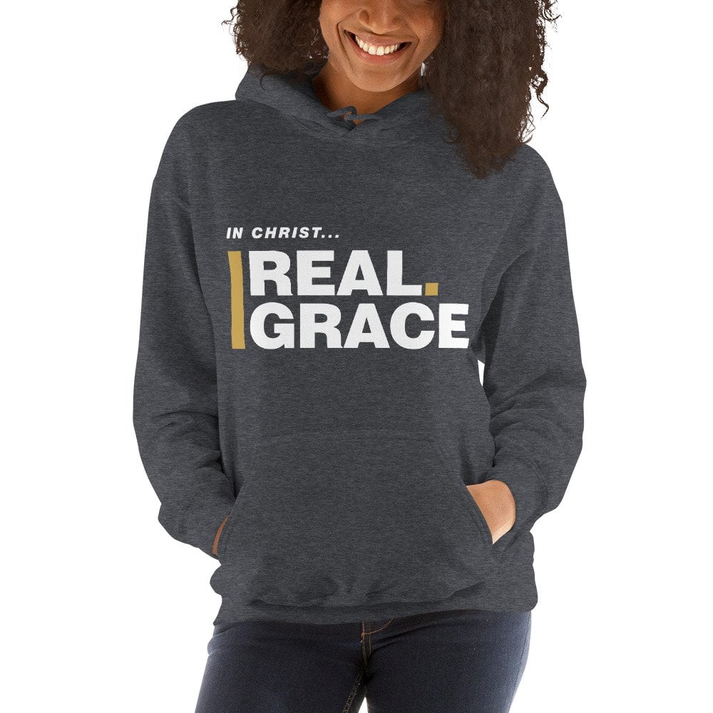 Unisex Hoodie - In Christ Real Grace – Front Only - Afbeelding 10