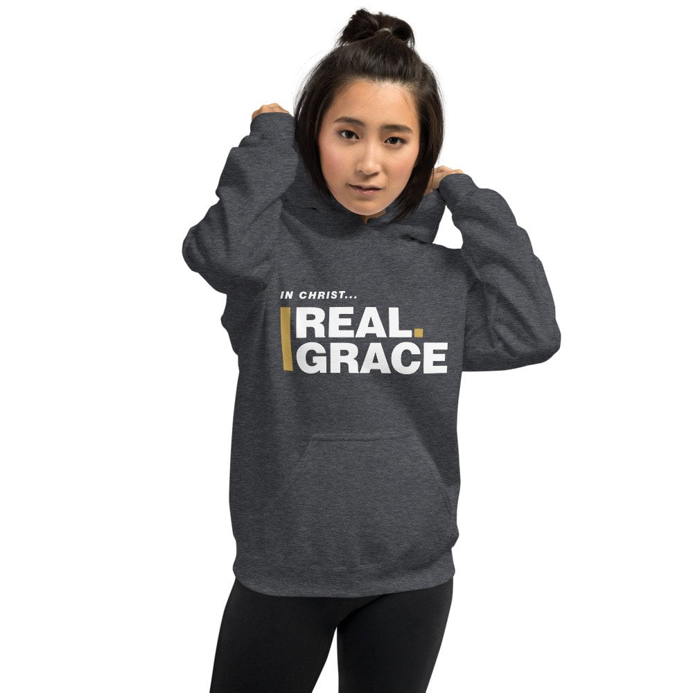 Unisex Hoodie - In Christ Real Grace – Front Only - Afbeelding 13