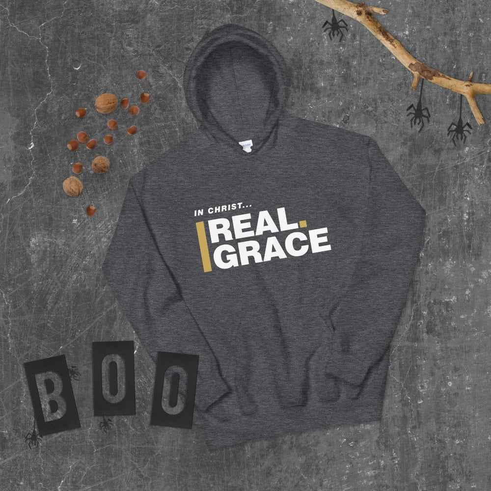 Unisex Hoodie - In Christ Real Grace – Front Only - Afbeelding 15