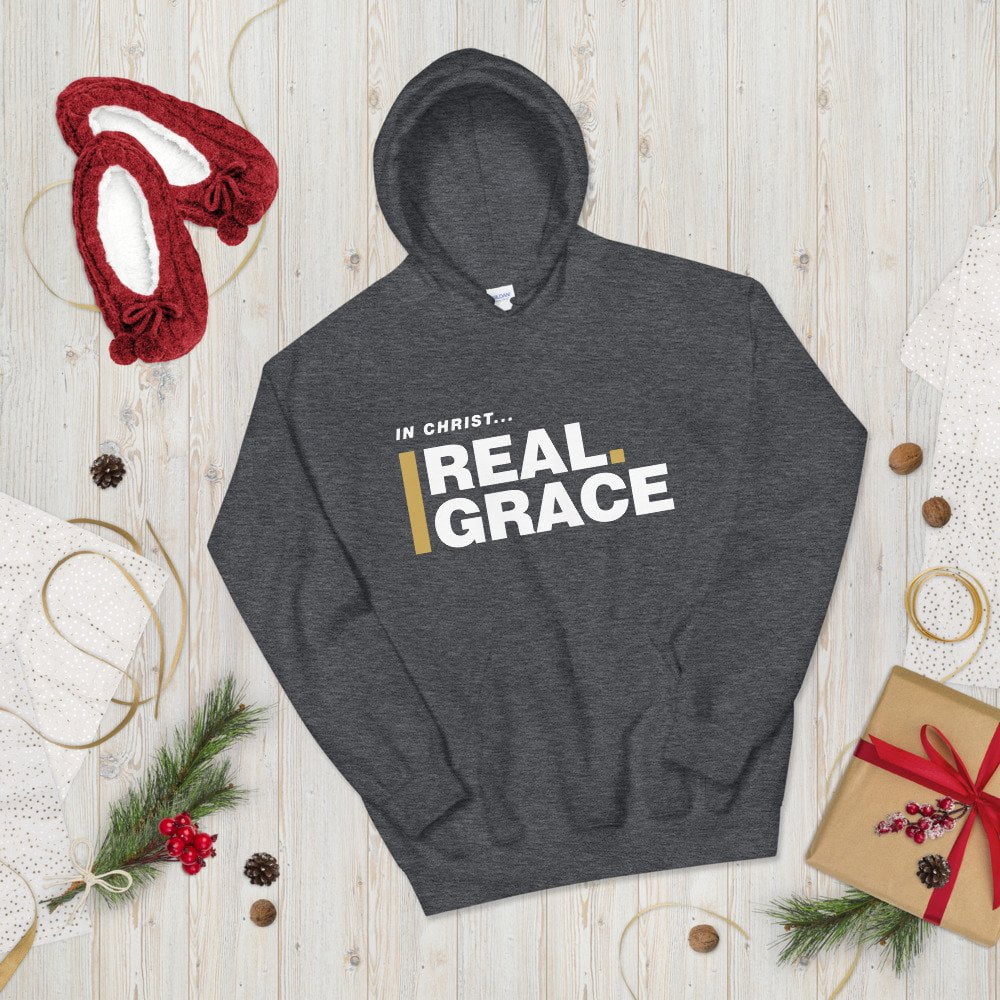 Unisex Hoodie - In Christ Real Grace – Front Only - Afbeelding 16