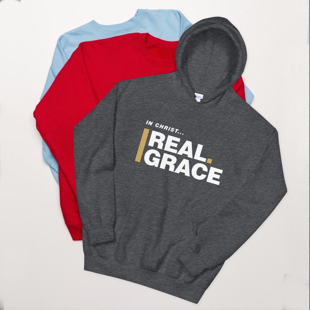 Unisex Hoodie - In Christ Real Grace – Front Only - Afbeelding 20