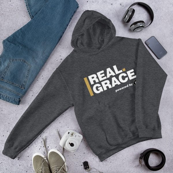 Unisex Hoodie - In Christ Real Grace - Front & Back - Imagen 3