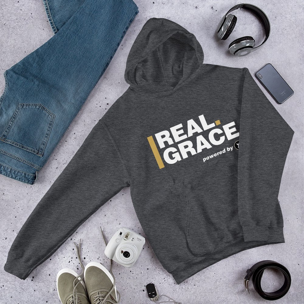 Unisex Hoodie - In Christ Real Grace - Front & Back - Imagen 3