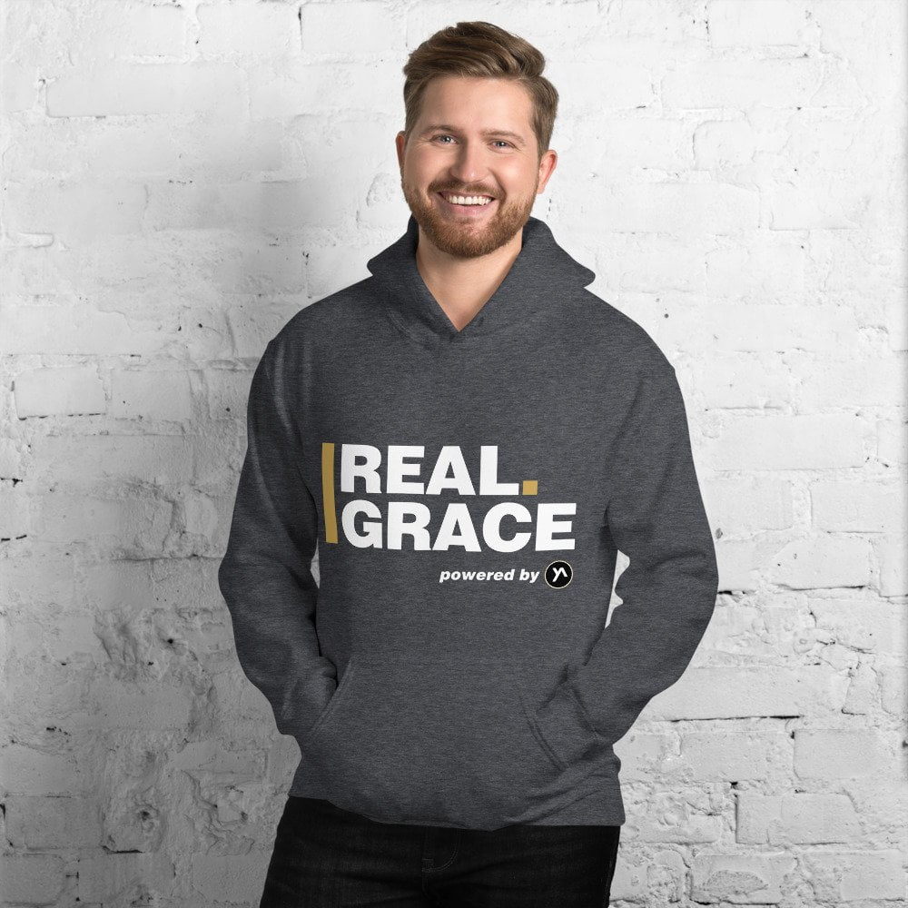 Unisex Hoodie - In Christ Real Grace - Front & Back - Imagen 5