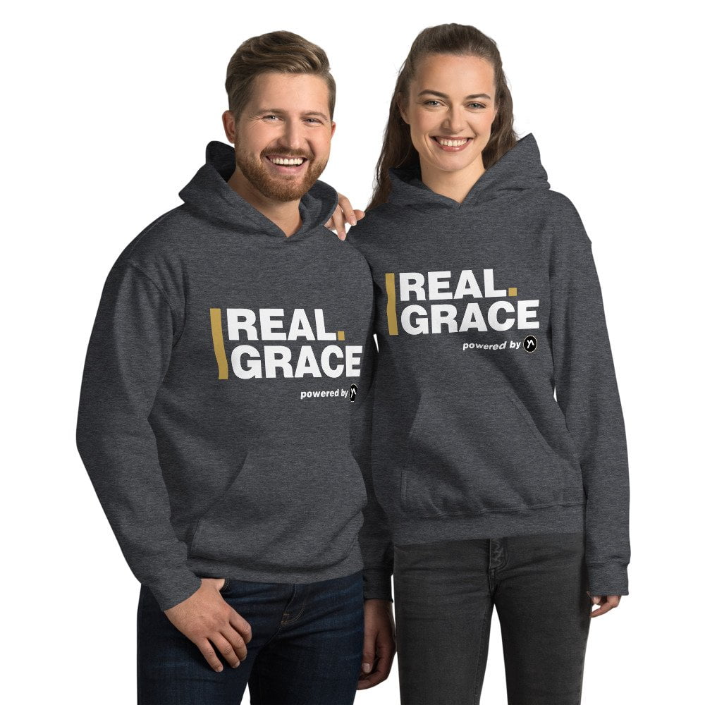 Unisex Hoodie - In Christ Real Grace - Front & Back - Imagen 7