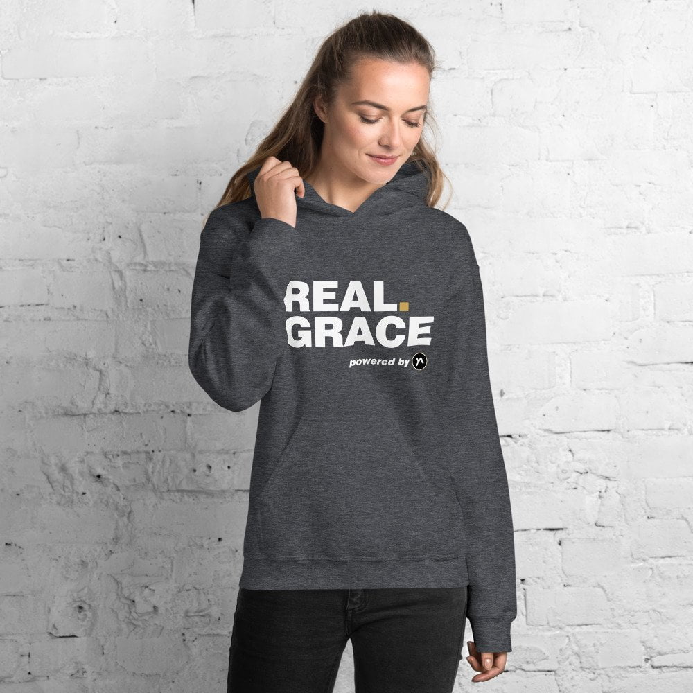 Unisex Hoodie - In Christ Real Grace - Front & Back - Imagen 8