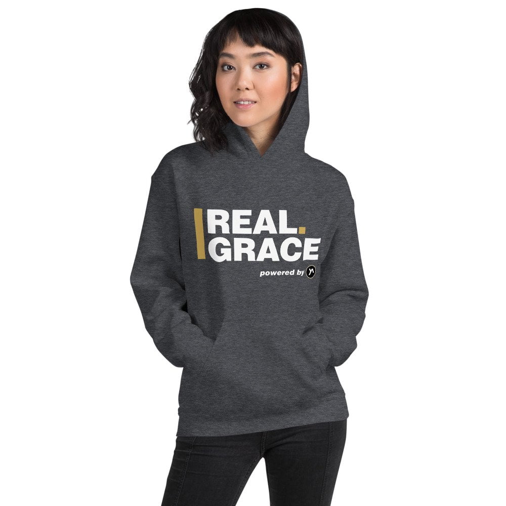 Unisex Hoodie - In Christ Real Grace - Front & Back - Imagen 9