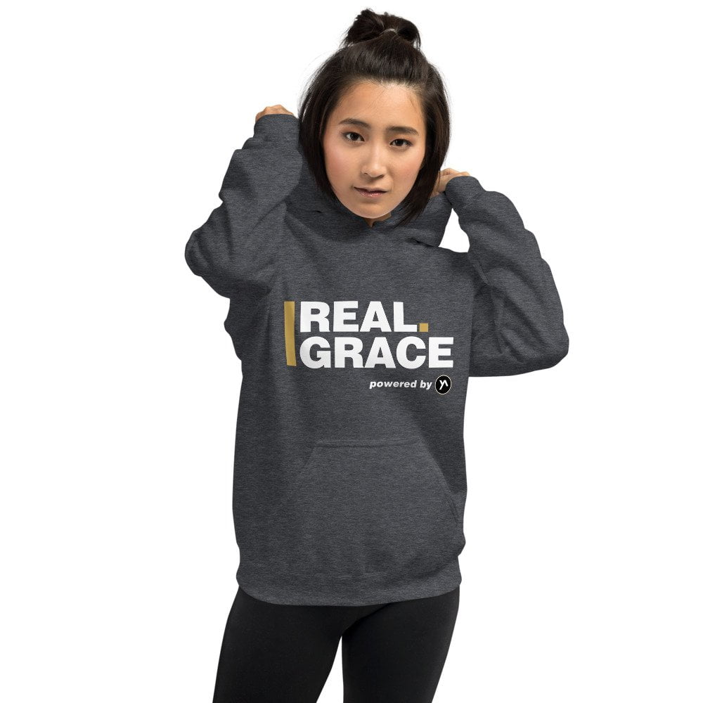 Unisex Hoodie - In Christ Real Grace - Front & Back - Imagen 13