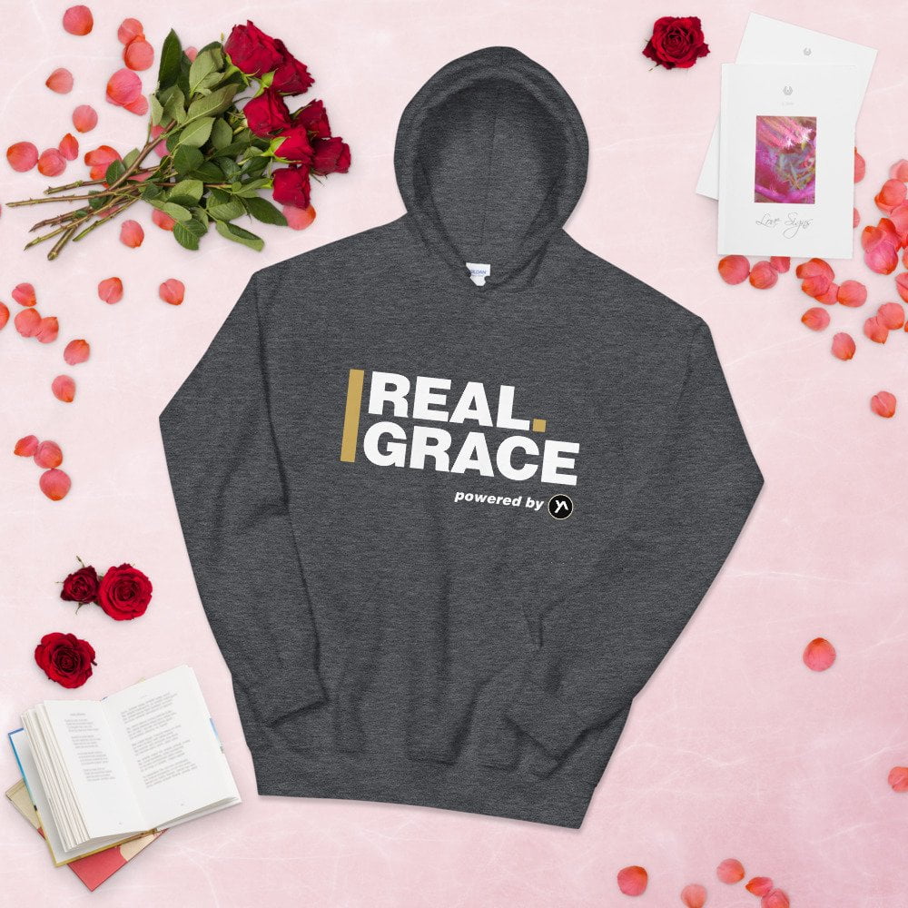 Unisex Hoodie - In Christ Real Grace - Front & Back - Imagen 18