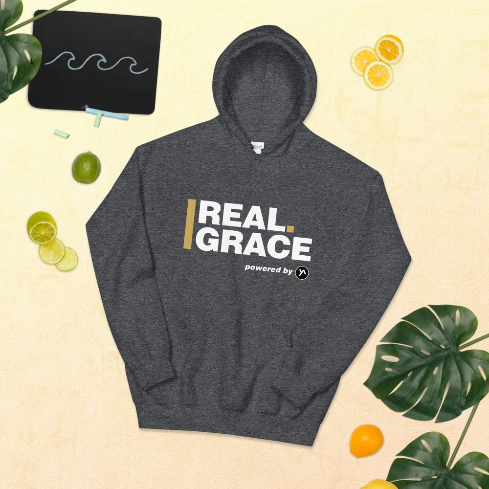 Unisex Hoodie - In Christ Real Grace - Front & Back - Imagen 19