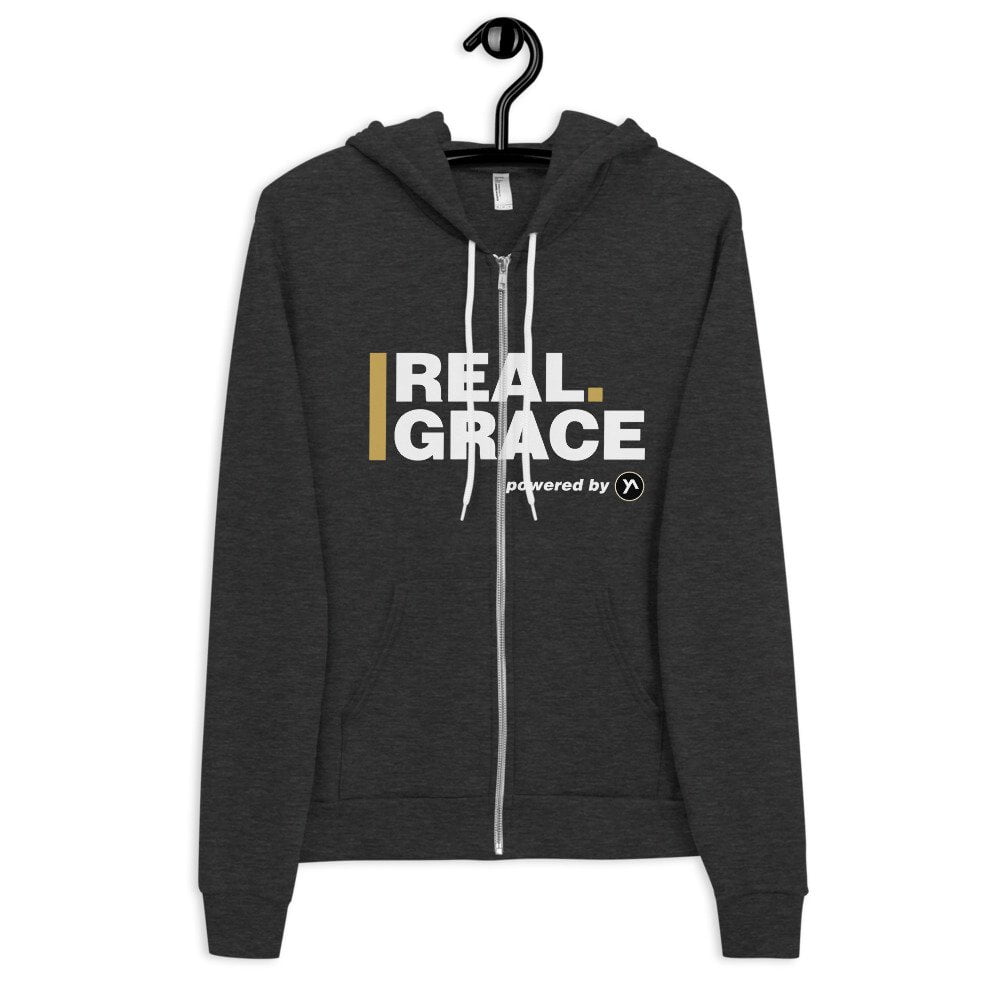 Hoodie Sweater - In Christ Real Grace – Bild 8