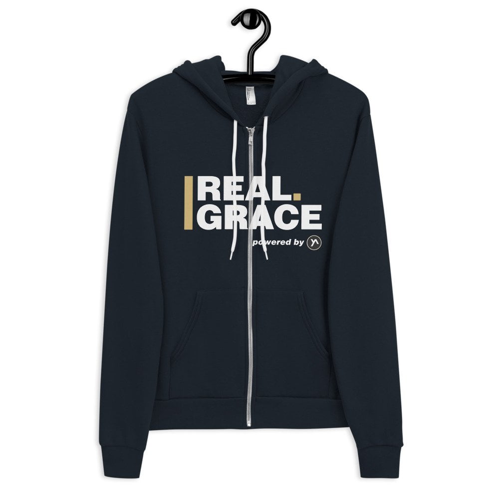Hoodie Sweater - In Christ Real Grace – Bild 6