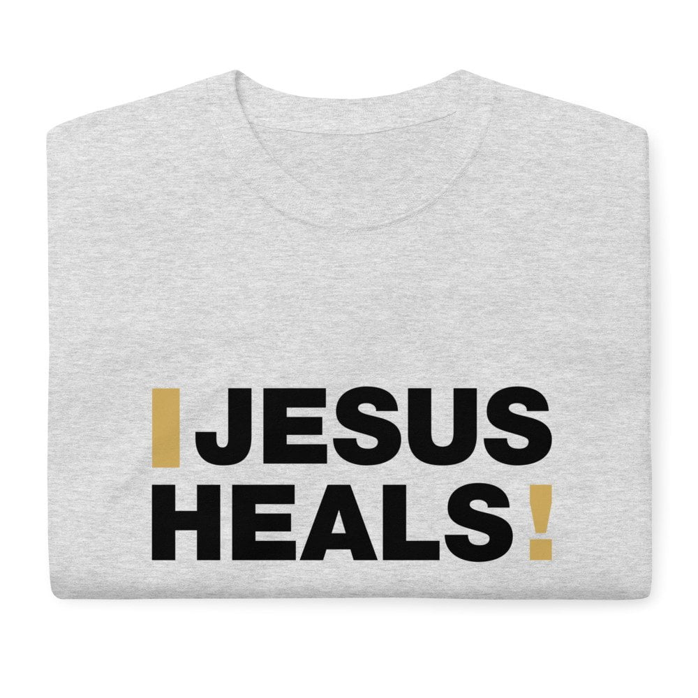 Short Sleeve T-Shirt - Jesus Heals! (light) - Image 11