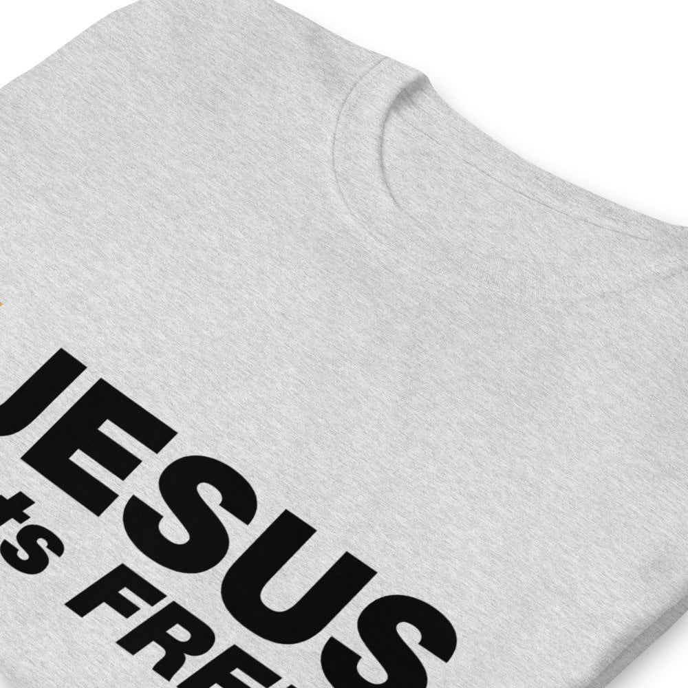Short Sleeve T-Shirt - Jesus sets FREE! (light) - Image 12