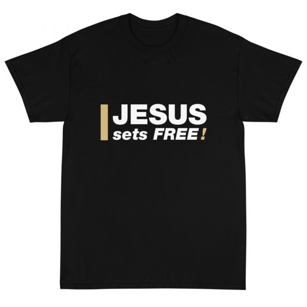Short Sleeve T-Shirt - Jesus sets FREE! - Image 9