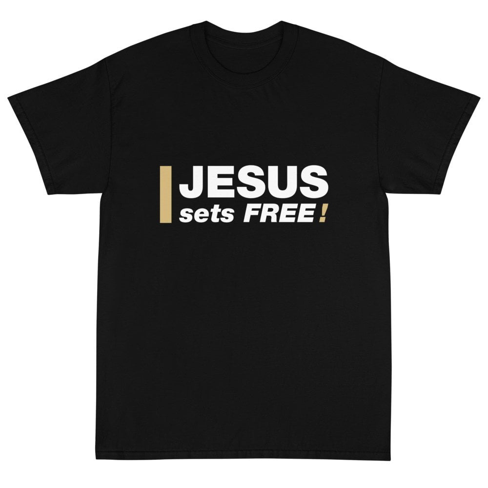 Short Sleeve T-Shirt - Jesus sets FREE! - Image 9