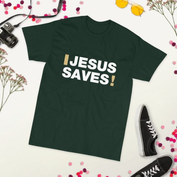 Short Sleeve T-Shirt - Jesus Saves! - Image 11