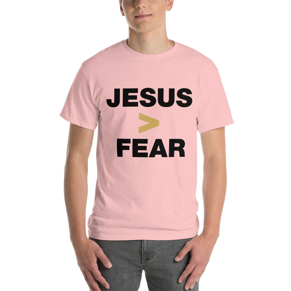 Short Sleeve T-Shirt - Jesus > Fear (light) - Image 2