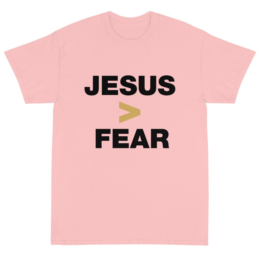 Short Sleeve T-Shirt - Jesus > Fear (light) - Image 3