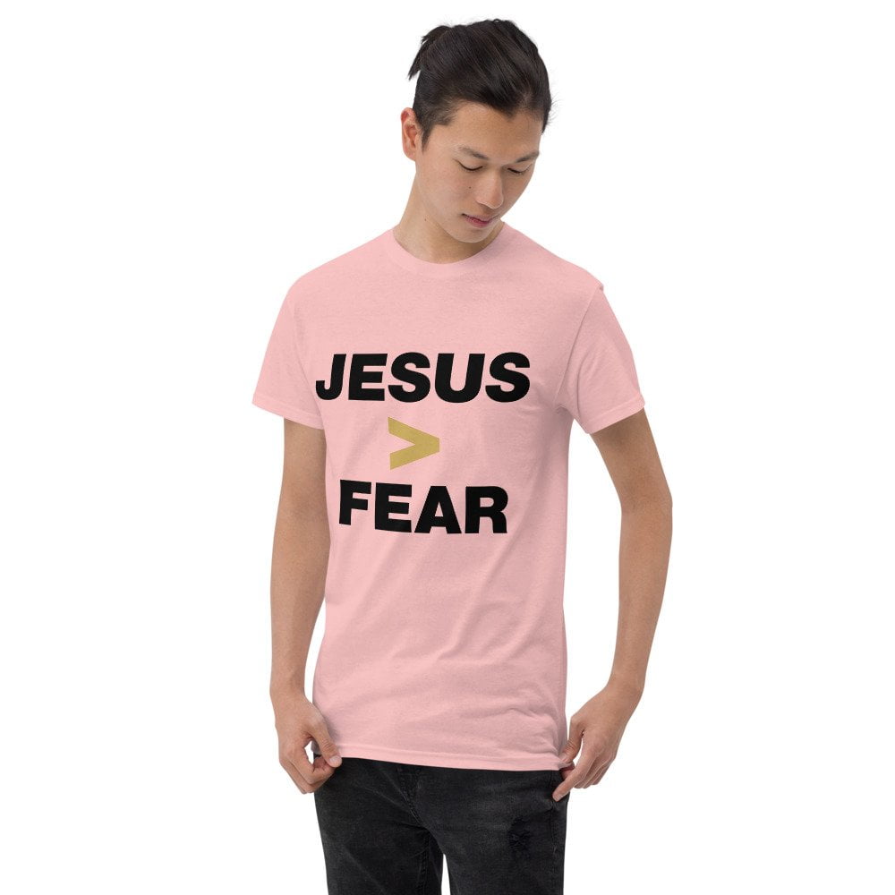 Short Sleeve T-Shirt - Jesus > Fear (light) - Image 4