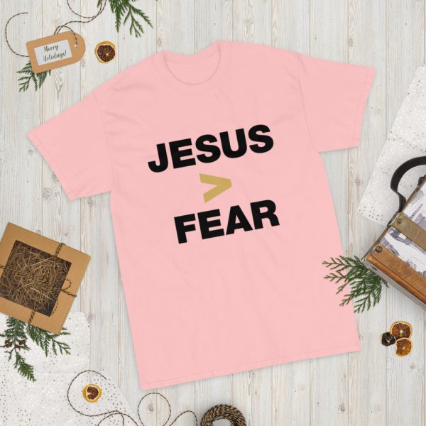 Short Sleeve T-Shirt - Jesus > Fear (light) - Imagen 5