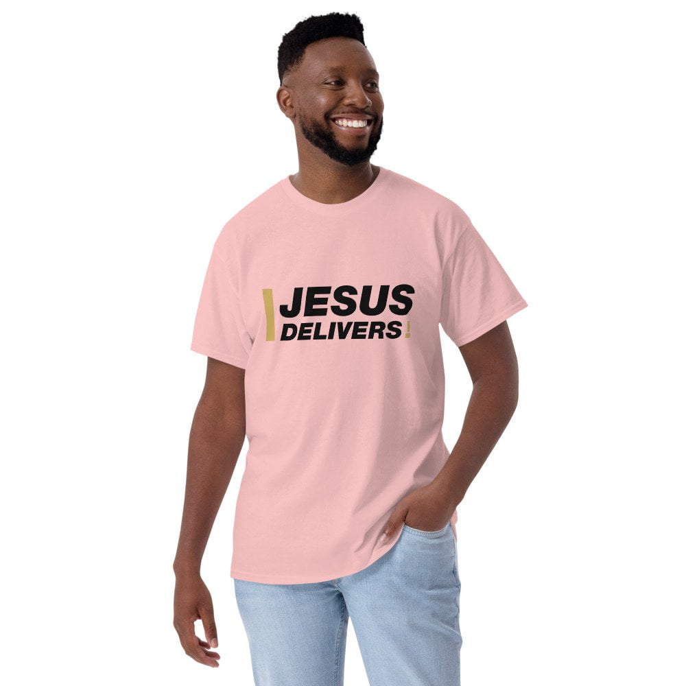 Short Sleeve T-Shirt - Jesus Delivers! (light) - Image 9
